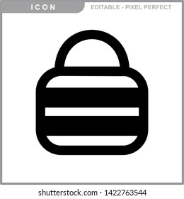 bag icon isolated sign symbol vector illustration - vector
