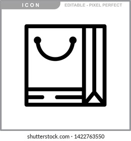 bag icon isolated sign symbol vector illustration - vector