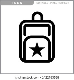 bag icon isolated sign symbol vector illustration - vector