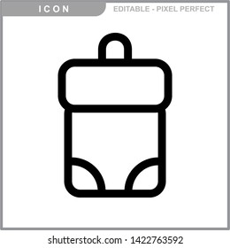bag icon isolated sign symbol vector illustration - vector