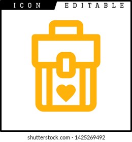 bag icon isolated sign symbol vector illustration - vector