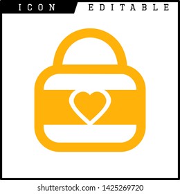 bag icon isolated sign symbol vector illustration - vector