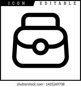 bag icon isolated sign symbol vector illustration - vector
