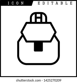bag icon isolated sign symbol vector illustration - vector