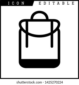 bag icon isolated sign symbol vector illustration - vector