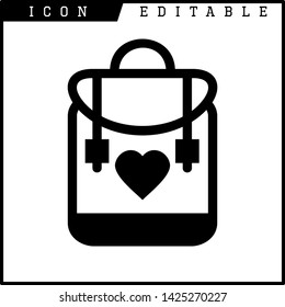 bag icon isolated sign symbol vector illustration - vector