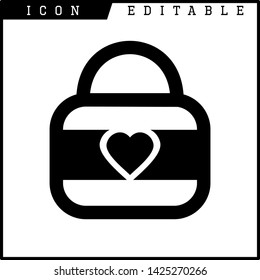 bag icon isolated sign symbol vector illustration - vector