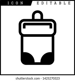bag icon isolated sign symbol vector illustration - vector