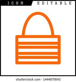 bag icon isolated sign symbol vector illustration - vector 
