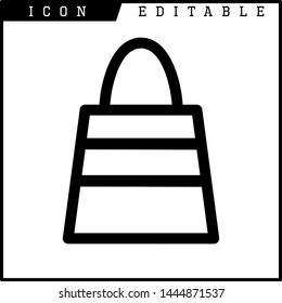 bag icon isolated sign symbol vector illustration - vector 
