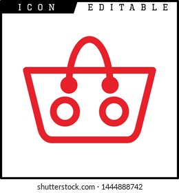 bag icon isolated sign symbol vector illustration - vector 
