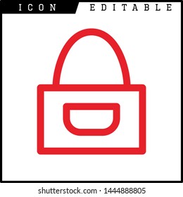 bag icon isolated sign symbol vector illustration - vector 

