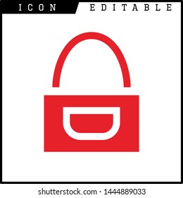 bag icon isolated sign symbol vector illustration - vector 
