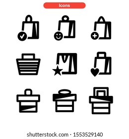 bag icon isolated sign symbol vector illustration - Collection of high quality black style vector icons
