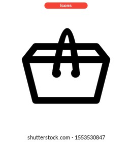 bag icon isolated sign symbol vector illustration - high quality black style vector icons
