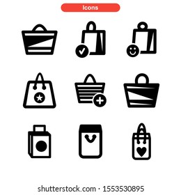 bag icon isolated sign symbol vector illustration - Collection of high quality black style vector icons
