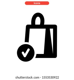 bag icon isolated sign symbol vector illustration - high quality black style vector icons
