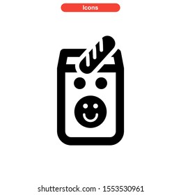 bag icon isolated sign symbol vector illustration - high quality black style vector icons
