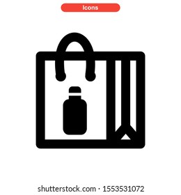 bag icon isolated sign symbol vector illustration - high quality black style vector icons
