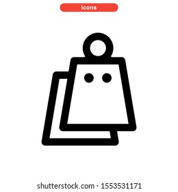 bag icon isolated sign symbol vector illustration - high quality black style vector icons
