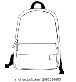 Icono de bolso con Vector aislado