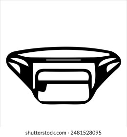 Bag icon with isolated vector