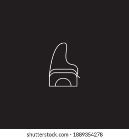Bag icon line symbol. Isolated vector illustration of icon sign concept for your web site mobile app logo UI design.