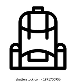 ilustración de vector con estilo lineal de icono de bolsa