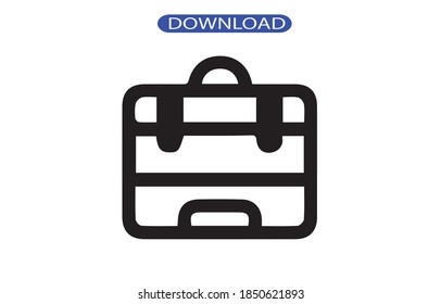 bag icon or logo isolated sign symbol vector illustration - high quality black style vector icons.