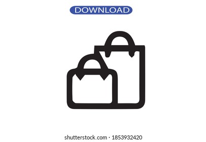 bag icon or logo isolated sign symbol vector illustration - high quality black style vector icons.