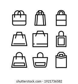 bag icon or logo isolated sign symbol vector illustration - Collection of high quality black style vector icons
