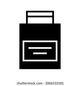 bag icon or logo isolated sign symbol vector illustration - high quality black style vector icons
