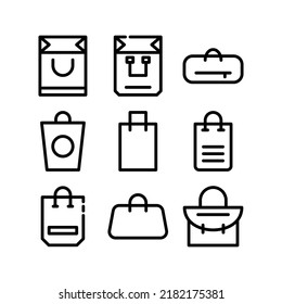 icono de bolsa o logotipo símbolo de signo aislado ilustración vectorial - Colección de iconos vectoriales de estilo negro de alta calidad
