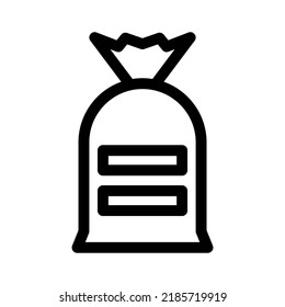 bag icon or logo isolated sign symbol vector illustration - high quality black style vector icons
