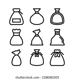 bag icon or logo isolated sign symbol vector illustration - Collection of high quality black style vector icons
