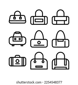 bag icon or logo isolated sign symbol vector illustration - high quality black style vector icons