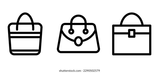 bag icon or logo isolated sign symbol vector illustration - high quality black style vector icons