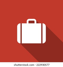 bag icon with long shadow 
