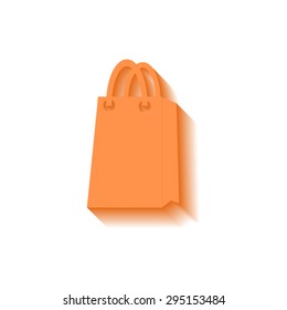bag icon with long shadow