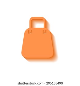 bag icon with long shadow