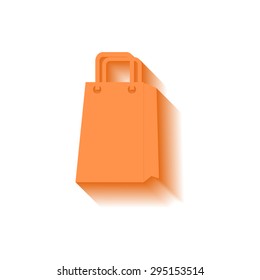 bag icon with long shadow