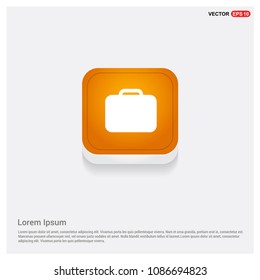 Bag icon Orange Abstract Web Button
