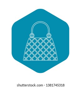 Bag icon. Outline illustration of bag vector icon for web