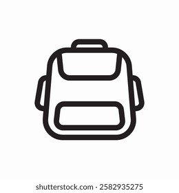 Bag icon with outline style