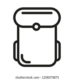 bag icon with outline style concept,modern and elegance