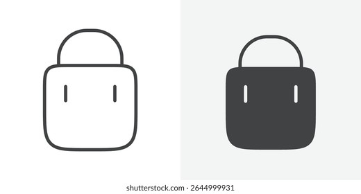 Bag icon Outline vector sign