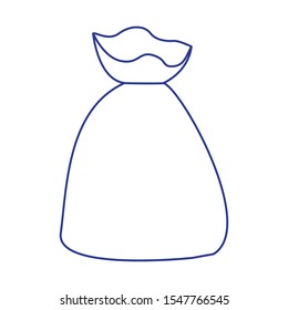bag icon over white background, vector illustration