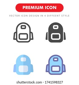 paquete de iconos de bolsa aislado en fondo blanco. para el diseño de su sitio web, logotipo, aplicación, interfaz de usuario. Ilustración gráfica vectorial y trazo editable. EPS 10.