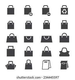 bag icon set