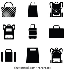 bag icon set